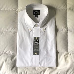 Joseph A. Bank Dress Shirt (White)
